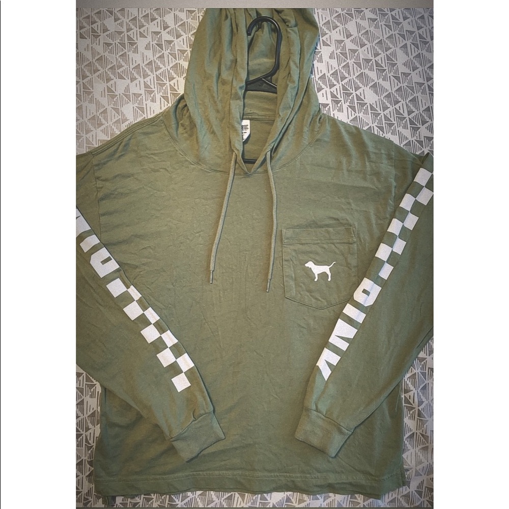 PINK VS Long Sleeve with Hoodie